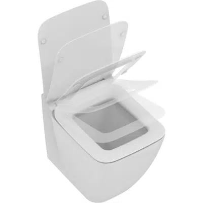 Image for STRADA II | Back-to-wall bowl 370x565x400 mm in white glossy finish, horizontal outlet |  AquaBlade