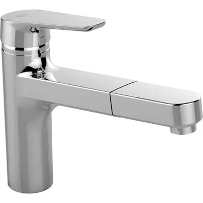 imagem para CERAPLAN III kitchen mixer one hole high spout single lever hand with pull out spout