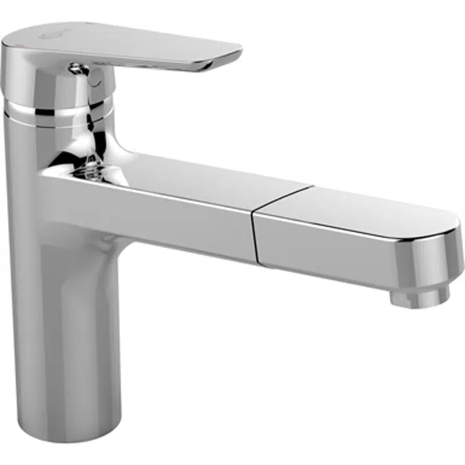 CERAPLAN III kitchen mixer one hole high spout single lever hand with pull out spout