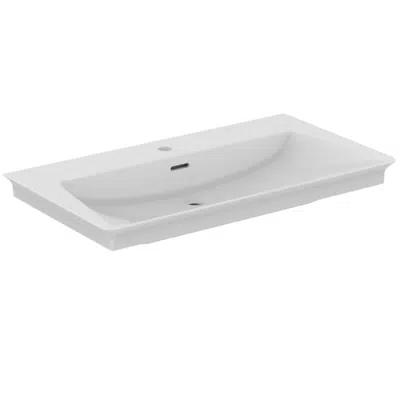 Immagine per La Dolce Vita® vanity basin 86 cm with center taphole, with slotted overflow, white
