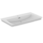 la dolce vita® vanity basin 86 cm with center taphole, with slotted overflow, white