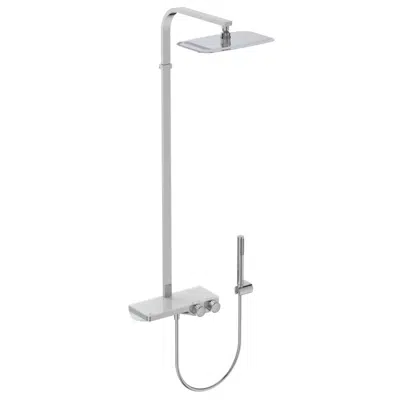 รูปภาพสำหรับ CERATHERM S200 SHELF SHOWER SYSTEM THERMOSTATIC SQUARE