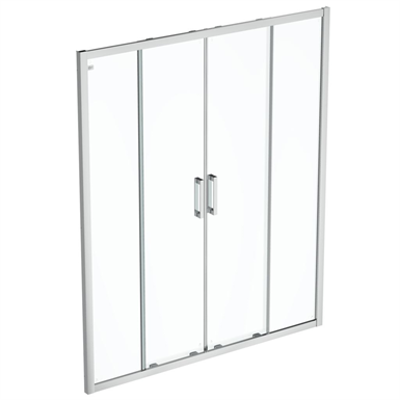 Obrázek pro CONNECT 2 SLIDER DOOR 170 CLEAR GLASS BRIGHT SILVER FINISH
