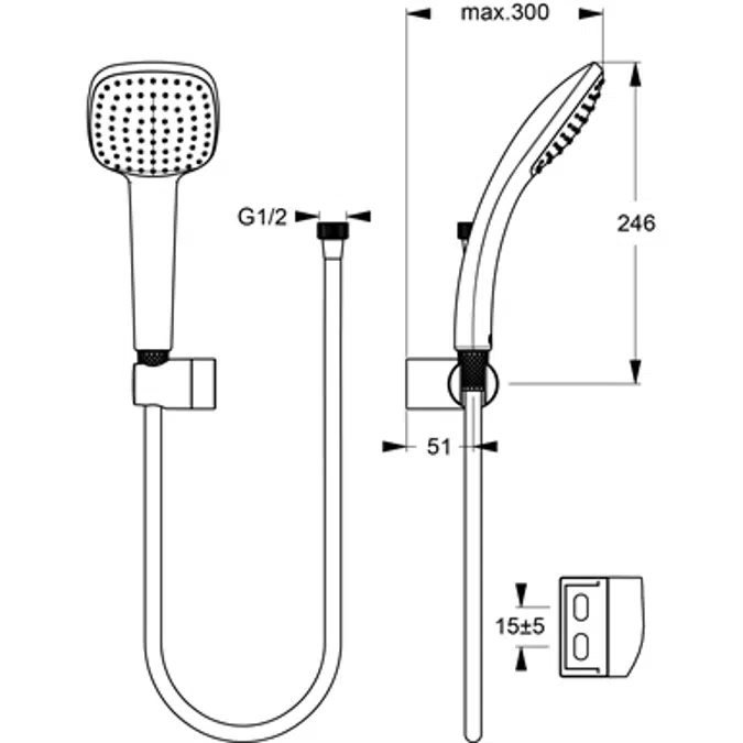 IDEALRAIN Cube M1 SH/SET 1F/100 IF/1750