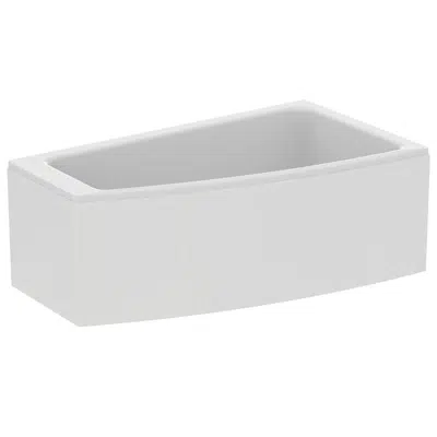 Image for I.LIFE ASYMMETRIC BATH TUB 160X90 RIGHT HANDED WHITE WITH LEGSET