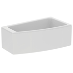 i.life asymmetric bath tub 160x90 right handed white with legset