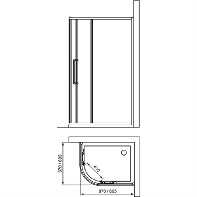 KUBO QUAD 70X90 UNHAND IC BRT/SIL CLR