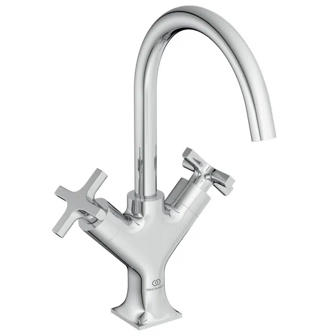 JOY NEO 1 HOLE BASIN HIGH SPOUT DUAL CONTROL WITH METAL POP-UP WASTE.