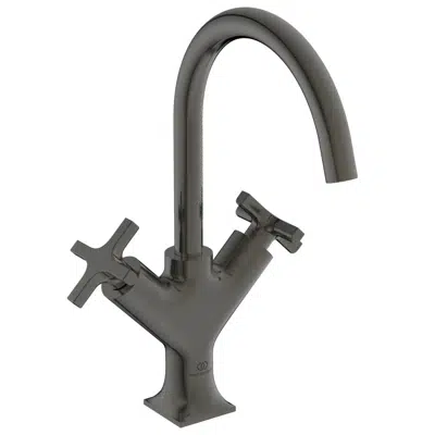 JOY NEO 1 HOLE BASIN HIGH SPOUT DUAL CONTROL WITH METAL POP-UP WASTE. için görüntü