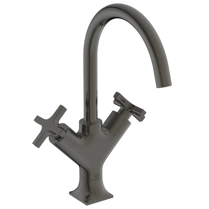 JOY NEO 1 HOLE BASIN HIGH SPOUT DUAL CONTROL WITH METAL POP-UP WASTE.
