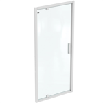 connect 2 pivot 95 , door without handle,  white frame and clear glass