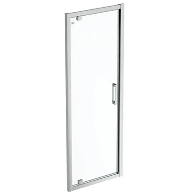 CONNECT 2 PIVOT DOOR  76 CLEAR GLASS BRIGHT SILVER FINISH
