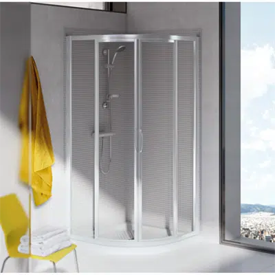 Image pour TIPICA R Cabine de douche 80 cm verre brossé Cincilla