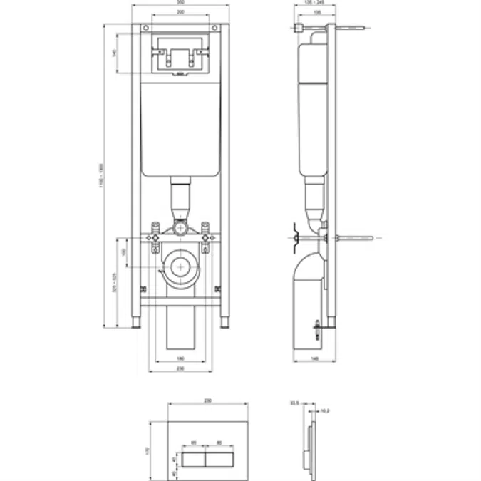 INSTALLATION SYSTEM FOR BOWLS WITH PLATE CHROME