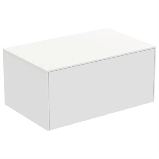 Conca BSN UN 80X50X37 1 DR+WTOP NOCUT  WHMT