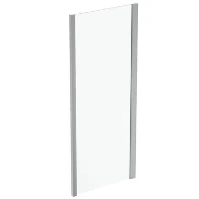 Immagine per CONNECT 2 SIDE PANEL 85 CLEAR GLASS BRIGHT SILVER FINISH