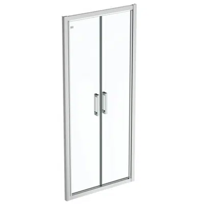 Immagine per CONNECT 2 SALOON DOOR 90 CLEAR GLASS BRIGHT SILVER FINISH