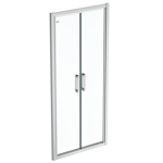 connect 2 saloon door 90 clear glass