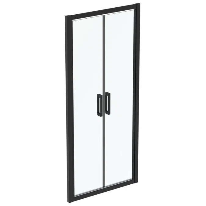 CONNECT 2 SALOON DOOR 90 CLEAR GLASS BRIGHT SILVER FINISH
