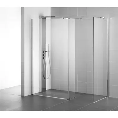 billede til SYNERGY PANEL 1200 BRT/SIL WETROOM CLEAR