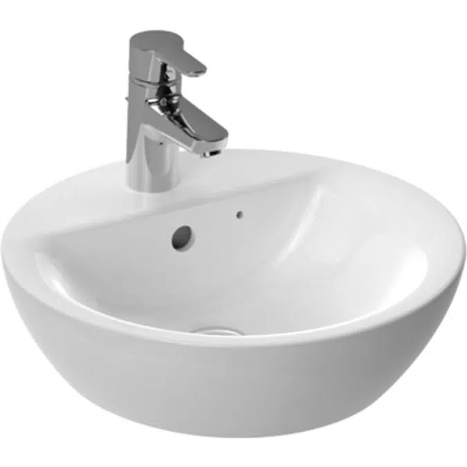 Concept Sphere 43cm Vessel Washbasin, 1 Taphole