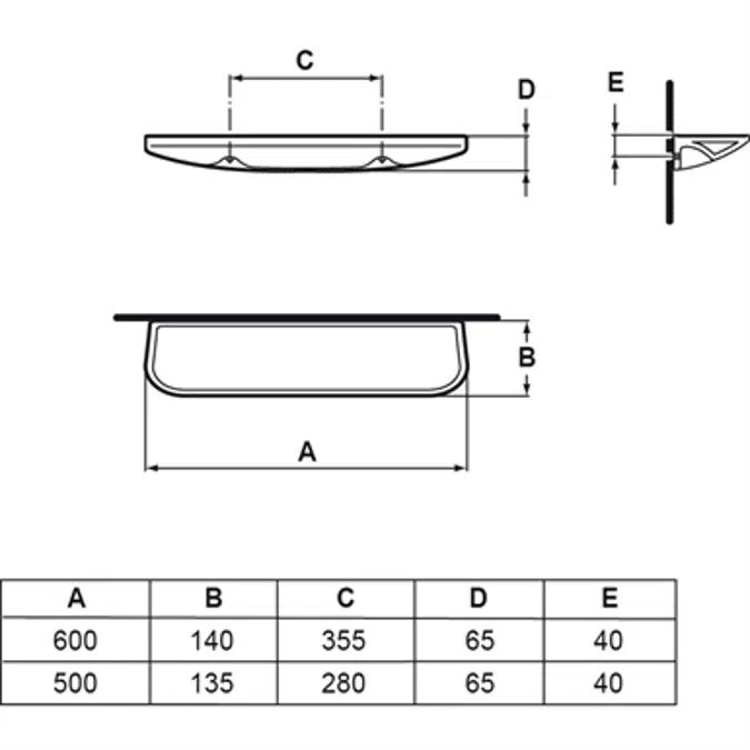 EUROVIT SHELF 50CM