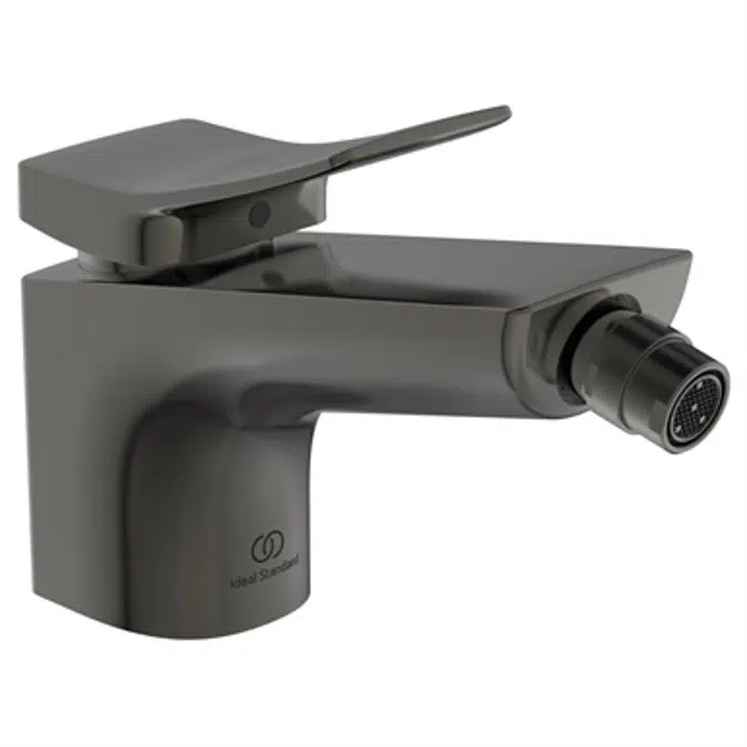 Conca - Single lever bidet mixer with pop up waste - 5 litres per minute Eco flow regulator fitted.