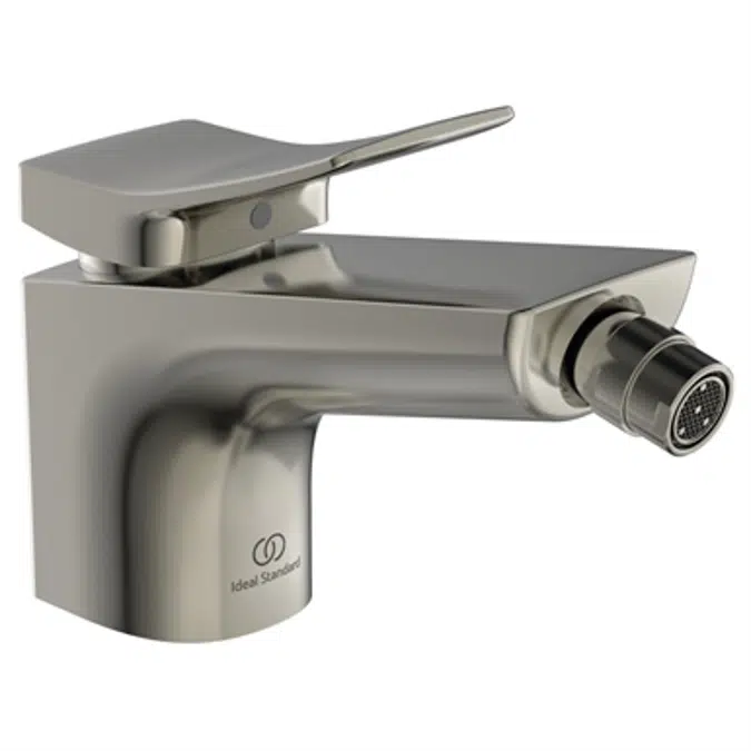 Conca - Single lever bidet mixer with pop up waste - 5 litres per minute Eco flow regulator fitted.