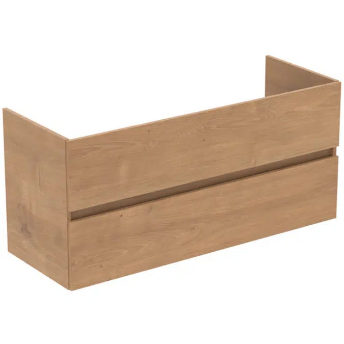BASIN UNIT 120x44 2 DWS IN GLOSSY WHITE, MID GREY, NATURAL OAK, FLINT HICKORY