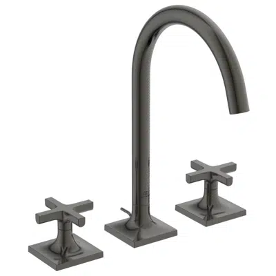 JOY NEO 3 HOLE BASIN DUAL CONTROL WITH CROSS HANDLES.图像