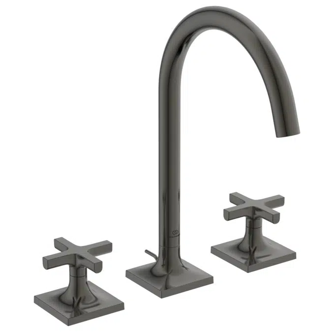 JOY NEO 3 HOLE BASIN DUAL CONTROL WITH CROSS HANDLES.