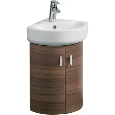 Image for CONNECT ARC corner vanity unit 380x317mm, 2 doors