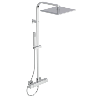 kuva kohteelle CERATHERM C100 SHOWER MIXER EXPOSED OFFSET & SHOWER SYSTEM SQUARE