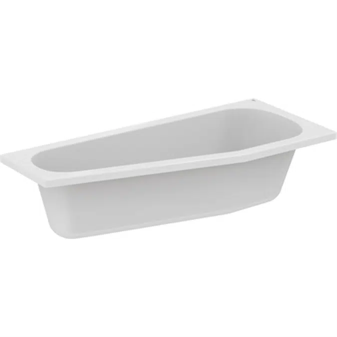Raumspar-Badewanne 1600 x 700/450 mm (asymmetrisch rechts)