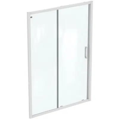 รูปภาพสำหรับ CONNECT 2 SLIDER DOOR 130 WITHOUT HANDLE WHITE FRAME AND CLEAR GLASS