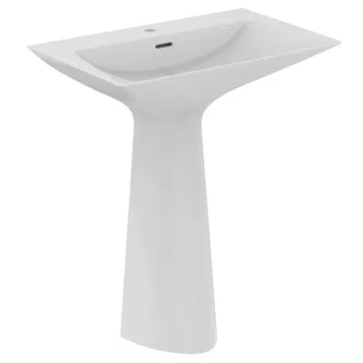 Image for Tipo-Z One Piece Basin & Pedestal, 1 Tap Hole, With Overflow