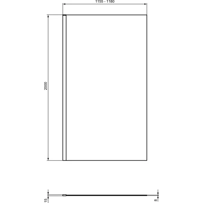 I.LIFE&nbsp; WALK-IN PANEL 1200 MM