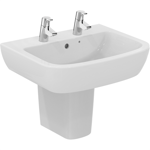 p_tempo 60cm washbasin,  2 tapholes