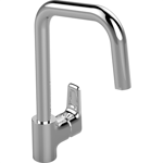 ceraplan iii kitchen mixer one hole high spout single lever hand with pull out spout, low pressure