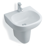 jasper morrison 50cm washbasin, 1 taphole no overflow wall/semi pedestal