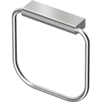 connect towel ring chrome squared