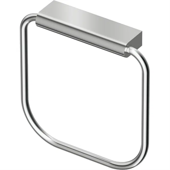 CONNECT TOWEL RING CHROME SQUARED