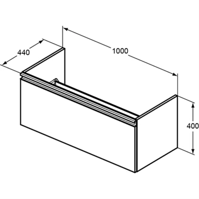 TESI MAVONE BSN UNIT 1000 D/TAUPE 1 DRWR