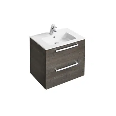 Image for Tempo Wall Hung 600mm Vanity Unit With 2 Drawers