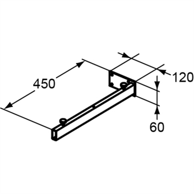 ADAPTO BRACKET FOR 50 DEEP SHELF 2