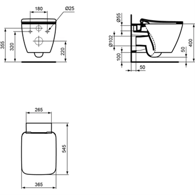 STRADA II WHG BWL WHT IP AB HF