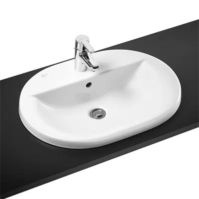 Image pour Concept Oval 62cm Countertop Washbasin 1 Taphole