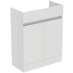 semi-countertop unit 65x30 in glossy white, mid grey, natural oak, flint hickory