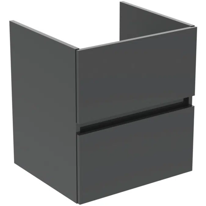 BASIN UNIT 50x44 2 DWS IN GLOSSY WHITE, MID GREY, NATURAL OAK, FLINT HICKORY