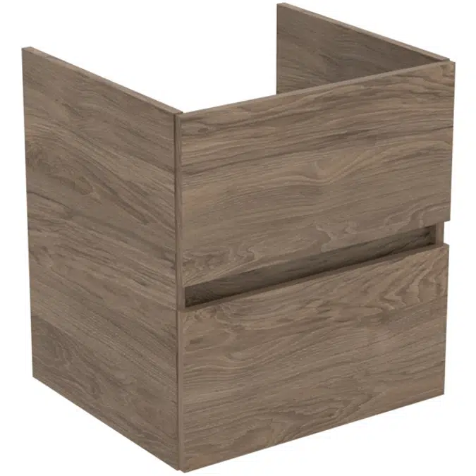 BASIN UNIT 50x44 2 DWS IN GLOSSY WHITE, MID GREY, NATURAL OAK, FLINT HICKORY